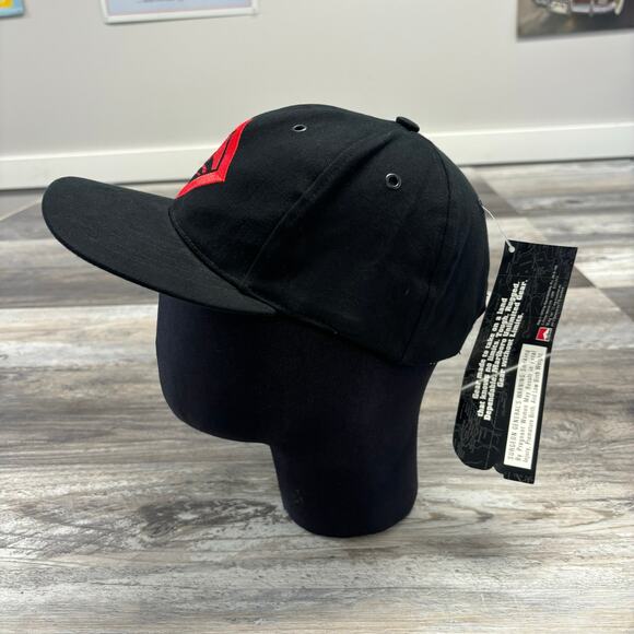 NWT Vintage 90s Marlboro Unlimited Gear Red Black OS Strapback Hat Cap Deadstock - Picture 4 of 8